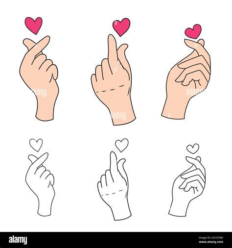 korean i love you sign|korean hand gesture for love.